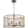 Quorum Lighting Abaca 4 - Light Pendant in  Matte Black - 3 of 3