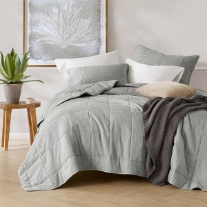 510 Design Mina Waffle Weave Textured Quilt Set - 1 of 4