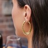 Ross-Simons Italian 10kt Yellow Gold Diamond-Cut and Polished Triple-Hoop Earrings - 3 of 4