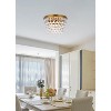 Elegant Lighting Nordic 3 light Antique Silver Flush Mount Clear Royal Cut Crystal - 2 of 4