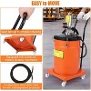 10.5 Gallon Air Operated Grease Pump with 13Ft High-Pressure Hose & Grease Gun, Portable Pneumatic Grease Pump with Wheels - 4 of 4