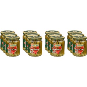 Talk O' Texas Crisp Okra Pickles Hot - Case of 12 - 16 oz - 1 of 2