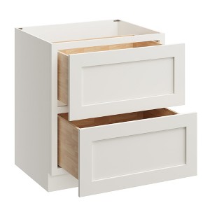 CASAINC 30 in. W x 34.5 in. H x 24 in. D 2 Drawer Soft Close Base Kitchen Cabinet with Full Overlay Front - Plywood Ready to Assemble - 1 of 4