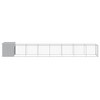 vidaXL Light Gray Chicken Cage with Extended Run - Spacious, Durable Galvanized Steel Construction with Protective Roof and Convenient Access Doors' - 4 of 4