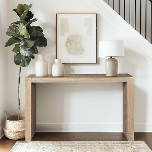 NicBex Modern Minimalist Console Table for Entryway,Rustic Wood Grain Entryway Table Foyer Tables for Hallway,Kitchen,Living Room - 1 of 4