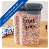 Racxily Clear Plastics Cereal Dispenser with Lid, 32-Cups, 9.75" x 5.38" x 13.5" - 2 of 4
