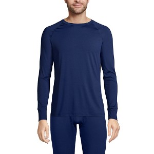 Lands' End Men's Stretch Thermaskin Long Underwear Crew Base Layer - 1 of 4