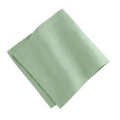Green Linen Box-Shaped Table Tissue Set of Four