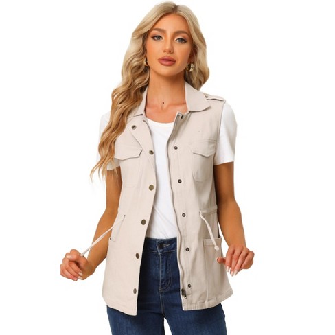 Drawstring utility vest best sale