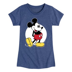 Girls' - Disney - Mickey Classic Fitted Short Sleeve Graphic T-Shirt - 1 of 4