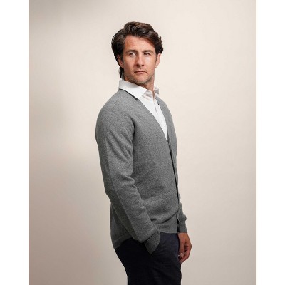 Lona Scott Men's Classic Cashmere Cardigan