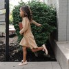Hope & Henry Girls' Organic Long Sleeve Cable Bodice Sweater Dress, Toddler - 4 of 4
