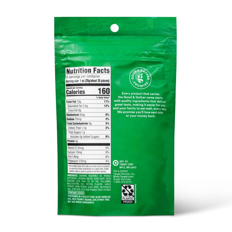 Dill Pickle Cashews - 6oz - Good & Gather™, 4 of 5