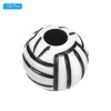 Unique Bargains Acrylic DIY Crafts Bracelet Necklace Making Opaque Sports Volleyball Beads 0.47" - 3 of 4