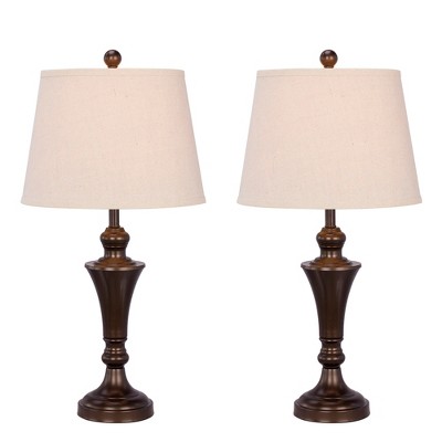 Fangio Lighting Metal Table Lamps Bronze