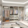 Besiost 20"-60" Closet System with Three Wooden Drawers - 4 of 4