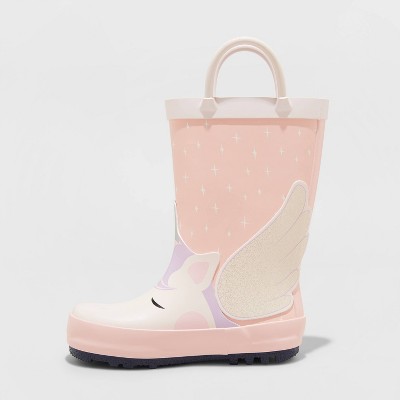 TargetToddler Girls' Neely Unicorn Rain Boots - Cat & Jack™ Pink