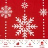 Christmas Duvet Cover Set, Soft Red Microfiber, Reversible Holiday Comforter Cover with Festive Print, Decorative Winter Bedding - 4 of 4