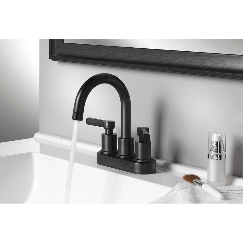 4" 2 Handle Low Arc Lavatory Faucet with Push Pop Up - Home2O
, 5 of 6