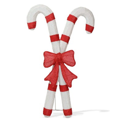 Karl Home 33 inch Lighted 2D Candy Cane Christmas Decoration
