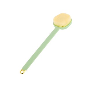Unique Bargains Long Handle Bath Brush Body Scrubber for Bathroom 13.77"x2.75"x1.37" 1 Pc - 1 of 4