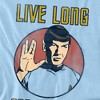 Boys' Star Trek Long Life T-Shirt Light Blue X Large - 3 of 4