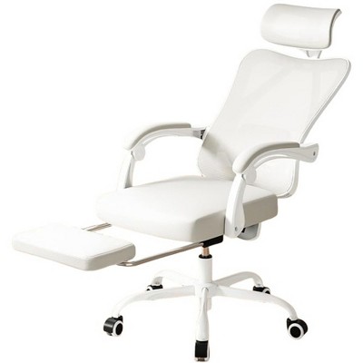Infurnic Task and Office Chairs, Office Desk Chair with Adjustable Lumbar Support, High Back Chair for Home and Office, Beige, 24.8"*24.8"*49.2"