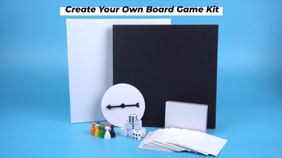 Create Your Own Board Game Kit with Blank Board and Accessories
