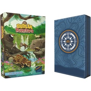 Nbla, Biblia Aventura, Interior a Color, Leathersoft, Azul, Con Cierre, Comfort Print - (Adventure Bible) (Leather Bound) - 1 of 1