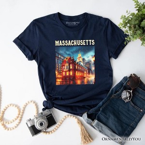 Classic Massachusetts State Old State House T-Shirt, Colonial Landmark Tee and Boston Travel Keepsake Souvenir | OrnamentallyYou - 1 of 4