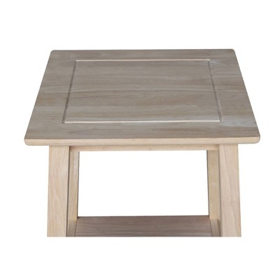 Parawood Classic Unfinished Tall End Table