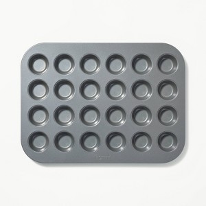 24ct Nonstick Aluminized Steel Mini Muffin Baking Pan - Figmint™ - 1 of 3