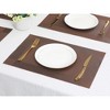 REGALWOVEN PVC Kitchen Dining Table Decor Washable Wipeable Heat Resistant Placemats 8 Pcs - 4 of 4