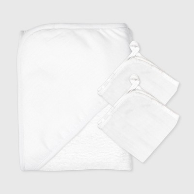 Honest Baby 3pk Organic Cotton Towel Set