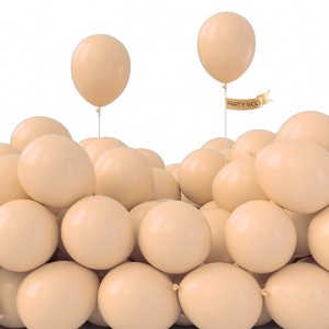 PartyWoo Balloons Nude Boho Apricot Beige 5 Inch 50 pcs - 1 of 4