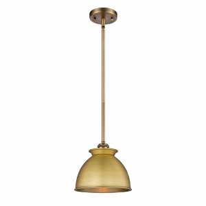 Adirondack - 1 Light Stem Hung Mini Pendant In Art Deco Style-10 Inches Tall and 8.13 Inches Wide - 1 of 1