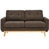 Kumasinova 67.7" Modern Loveseat Sofa,Upholstered Sofa Couch with Tapered Solid Wood Legs,Tufted Polyester Fabric Lounge Sofa for Living Room - 2 of 4