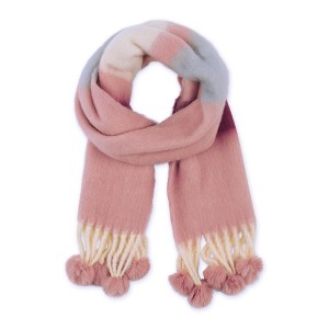 Design Imports Zoey Stripe Scarf - Pink - 1 of 4