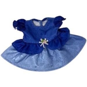 Doll Clothes Superstore Handmade Blue Princess Dress Fits 14 Inch Baby Alive And Little Baby Dolls - 1 of 4