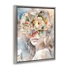 Stupell Industries Floral Portrait of Girl, 25" x 31" - 3 of 4