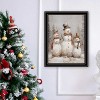 Three Snowman Pals Black Framed Wall Art for Living Room, Holiday Wall Art Print for Home Decor, Bedroom Wall Art by Jo Moulton - 2 of 4