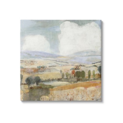 Stupell Industries Distant Farmland Trees Quaint Rural Landscape Scene Canvas Wall Art