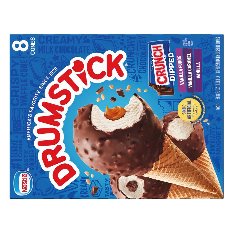 Nestle Drumstick Crunch Dipped Ice Cream Cone - 8ct, 4 of 16