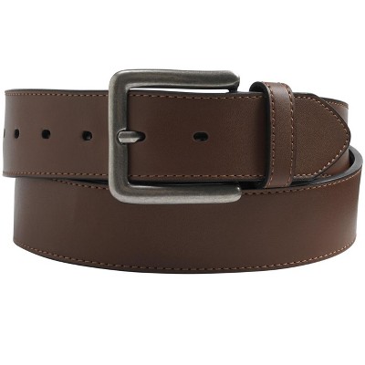 Kingsize Men's Big & Tall Casual Stitched Edge Leather Belt : Target