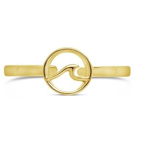 SHINE by Sterling Forever Sterling Silver Wave Open Band Ring - 1 of 3