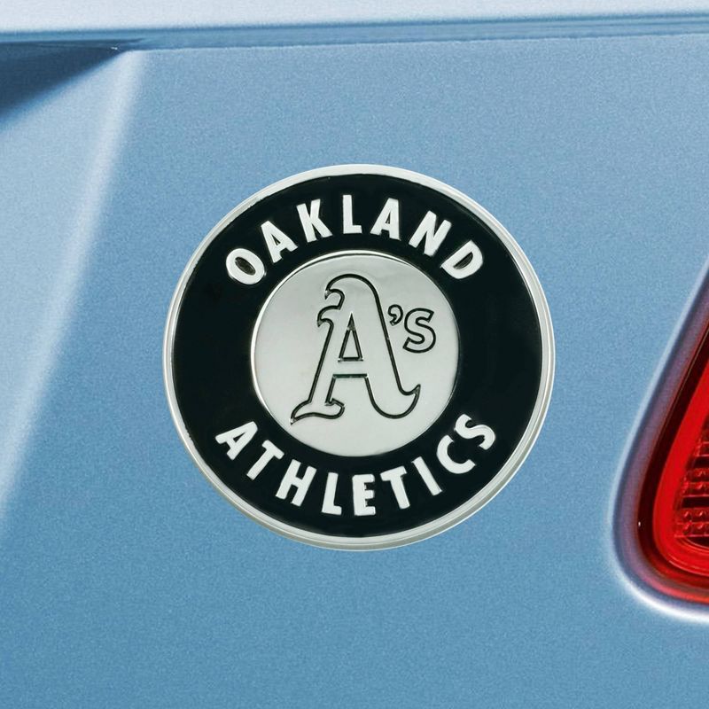 MLB Oakland Athletics 3D Chrome Metal Emblem, 2 of 5