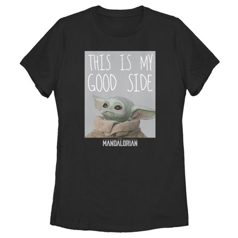 Women's Star Wars The Mandalorian The Child This Is My Good Side T 