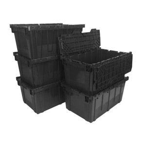 Storage and Packing Plastic Crate 27" x 17" x 12" - 1 of 4
