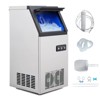 TROPOW Commercial Ice Maker Machine , Stainless Steel Undercounter & Freestanding Ice Maker with 24Lbs Storage, 2-Way Water Supply - for Bars, Silver - 2 of 4