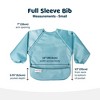 Tiny Twinkle Mess-Proof/Waterproof 2-Pack Long-Sleeve Baby Bib, Machine Washable Smock for Eating - 4 of 4